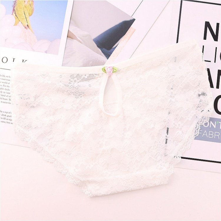 Quần lót ren nữ tính rỗng siêu mỏng rỗng phối cảnh lông nóng eo thấp liền mạch quần short tam giác đầu bán buôn quần xì nam độc lạ