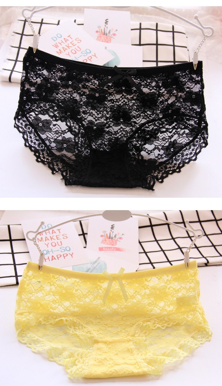 Jacquard ren ren bông gợi cảm 裆 cô gái cám dỗ lưới rỗng eo thấp trong suốt phụ nữ đồ lót phụ nữ bán buôn quần lót nữ triumph