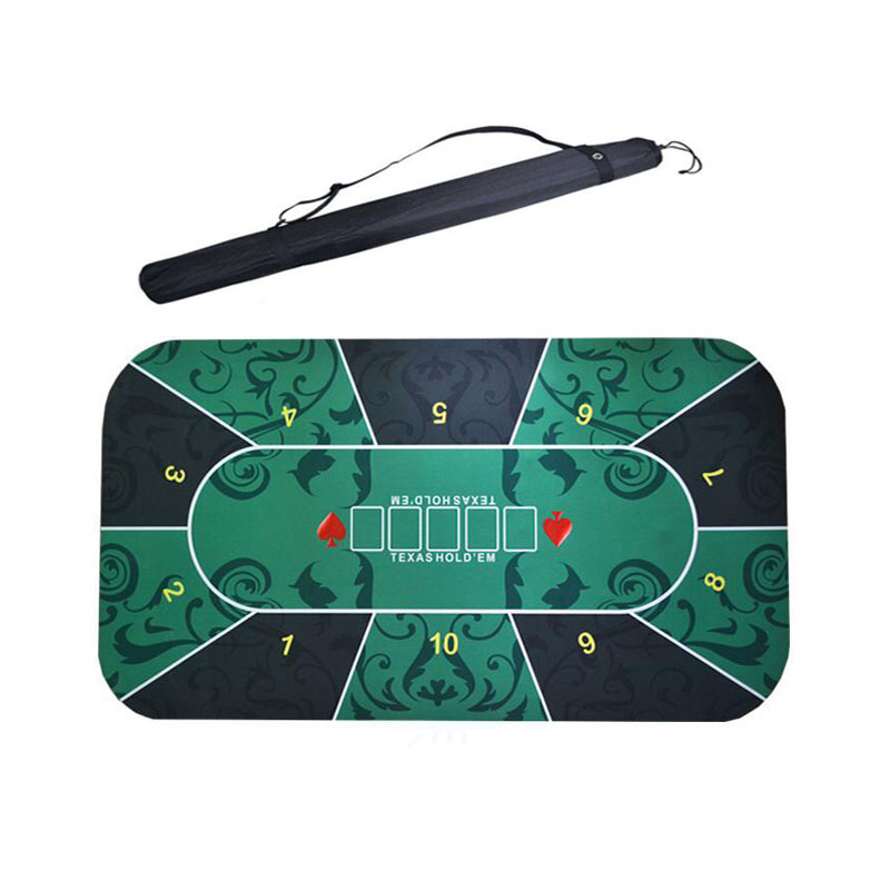 Texas Hold'em Premium Tablecloth Thick Rubber Tablecloth Mat Baccarat Bet Size Chip Set Custom Poker Table