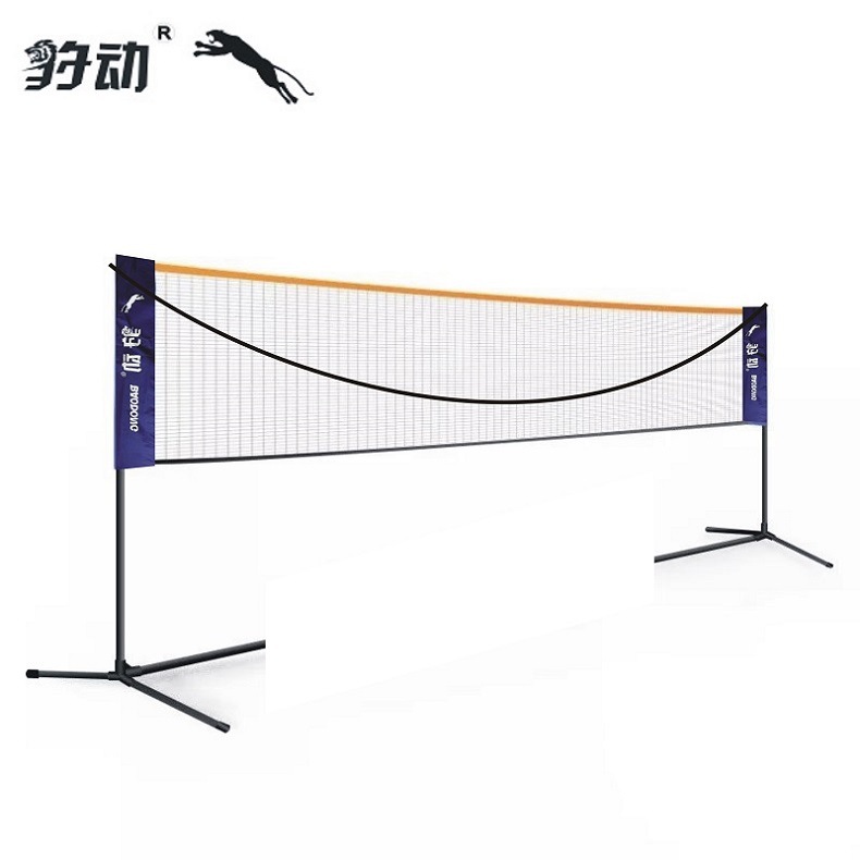 Simple folding and stacking badminton net rack portable room inside and outside standard race mobile mesh column shuttlecock kickstand
