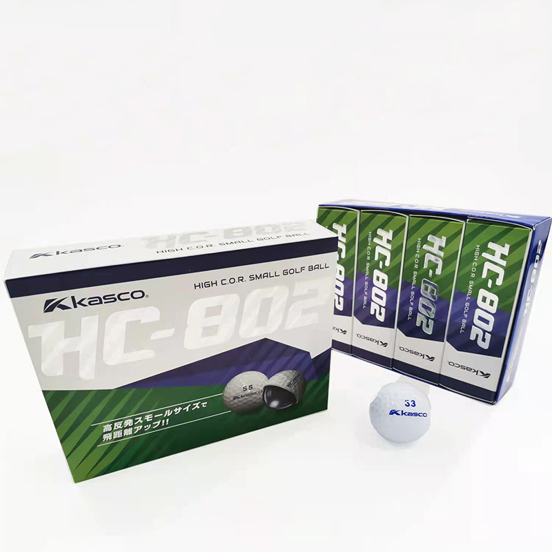 New Imported Kasco Golf Ball Hc-802 Two-Layer Ball with High Rebound, Over-Standard Ball for Competition and Practice