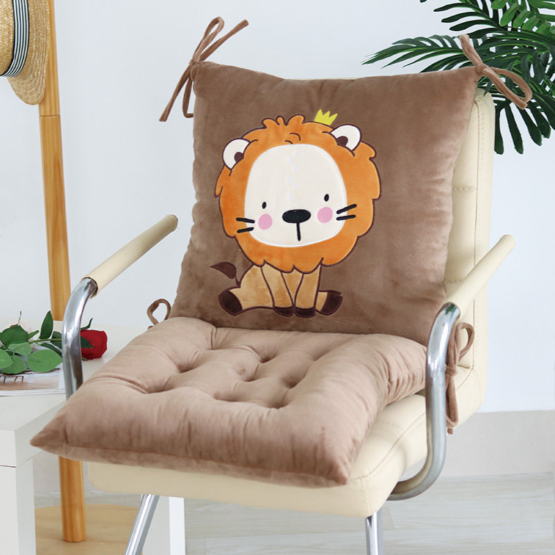 Cartoon Connector Matthew Mat Mat Office Computer Chair Backmat Four Seasons Thickening Student One Cushion