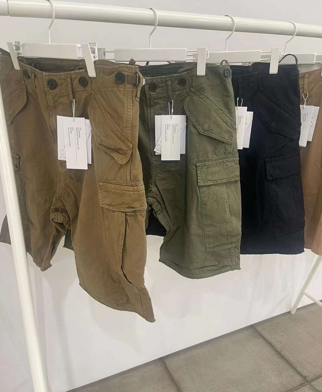 In-Stock Visvim Kofu Eiger Sanction Short Hbt Fishbone Pattern Work Shorts Casual Pants
