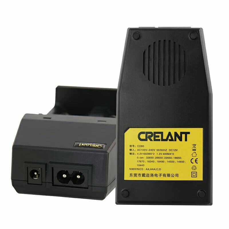 CRELANT CD80 18650 Charger Lithium Battery Charger No. 5 No. 7 Charger 26650 Charger