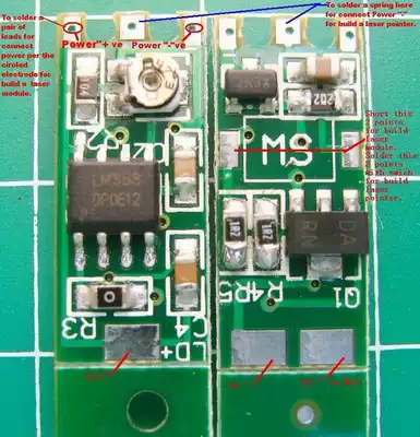 630-980nm Red Light Green infrared light laser drive board 3v 4 5V constant current 800mA drive circuit board