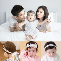 (Super fairy series) baby hair band 6 Months 1-2 years old 3 hair accessories girl baby Princess lace flower headgear