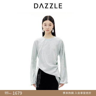 【青绿冬季系列】DAZZLE 地素小上衣25年冬季 真丝桑蚕丝混纺