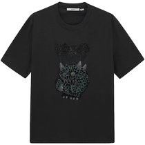(Limited time offer) DAZZLE T-shirt 20 early autumn womens little furry embroidered top