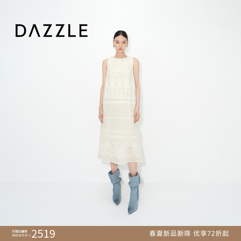 Dazzle 2026 Summer Straight Silhouette Sleeveless Dress with a Fairy-Like Look Dazzle 2026 Summer Straight Silhouette Sleeveless Dress with a Fairy-Like Look