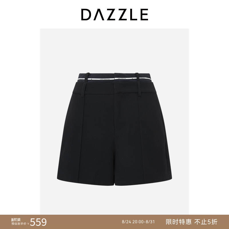 Dazzle Black Casual Shorts Dazzle Black Casual Shorts