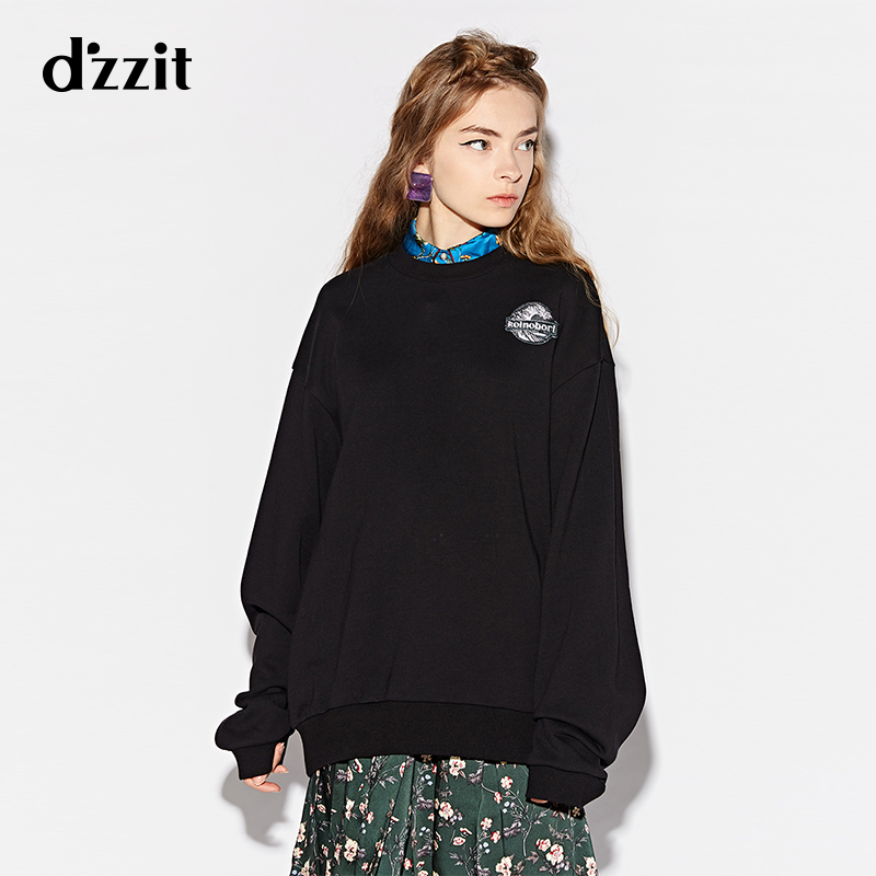 Sweatshirt femme D ZZIT en Coton - Ref 3216983 Image 4