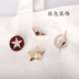 Thời trang Nhật Bản Hàn Quốc năm cánh sao cổ áo nhỏ nước hoa sao cổ áo khóa cá tính áo cashmere trang trí pin xu hướng trâm - Trâm cài