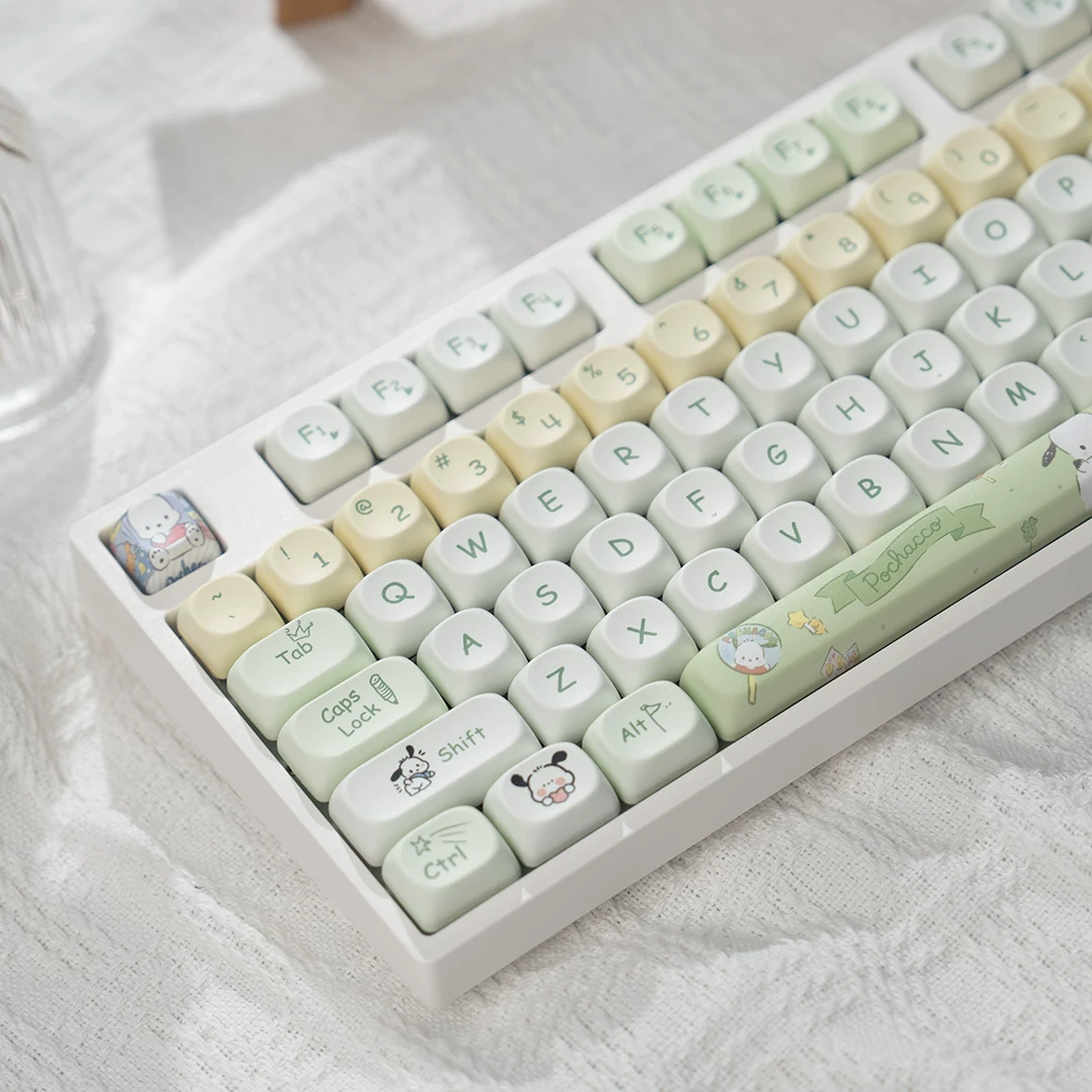 H108 механическая клавиатура проводная беспроводная Bluetooth полноразмерная без импульса девушка офис игра милый RGB подсветка бесшумная