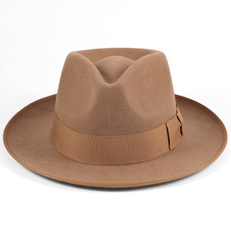 European and American Style Pure Wool Retro Hat Autumn and Winter Men's British Jazz Hat Korean Version Trendy Fashion Versatile Gentleman Felt Hat