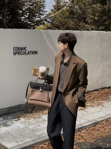 Дизайнерский костюм для работы для отдыха, куртка, осенний