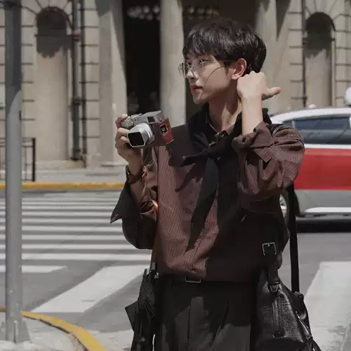 Eli [Рождественская ярмарка] 25 весенняя мода, окрашенная в пряжу ретро, простая рубашка в клетку с непринужденным ощущением