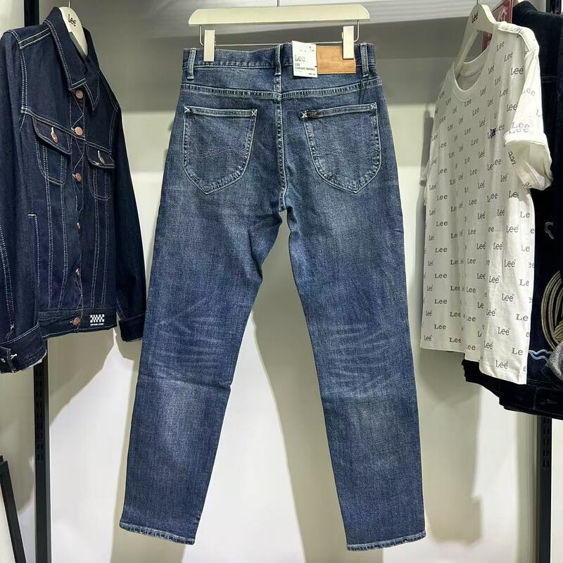 Lee Spring Men's Jeans Straight-Leg Loose Versatile Blue Men's Pants Lmb2467315Fw00F-A03930