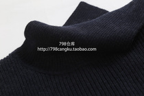 798 ~ Special recommended sharp goods minimalist pit bar high neck silk cashmere sweater 2A8032