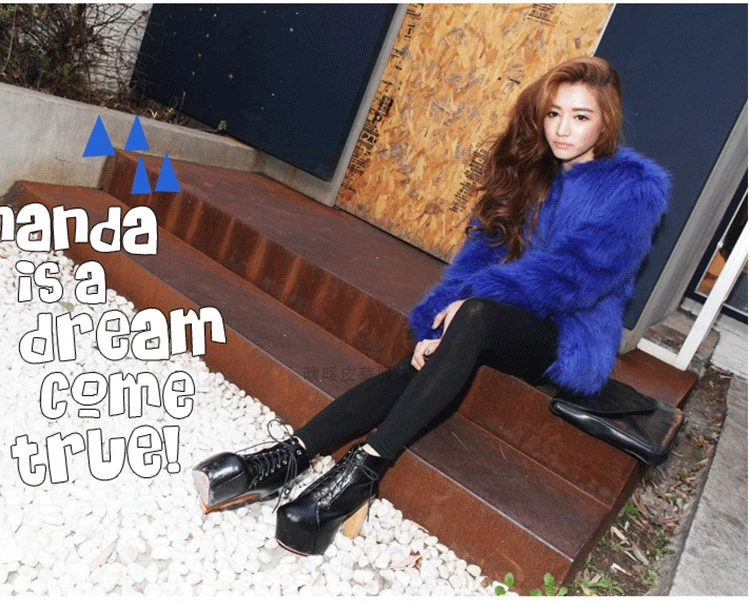 2017 new giả fur coat của phụ nữ fur coat mùa thu và mùa đông fox lông thỏ tóc ngắn trung dài tay áo chống mùa