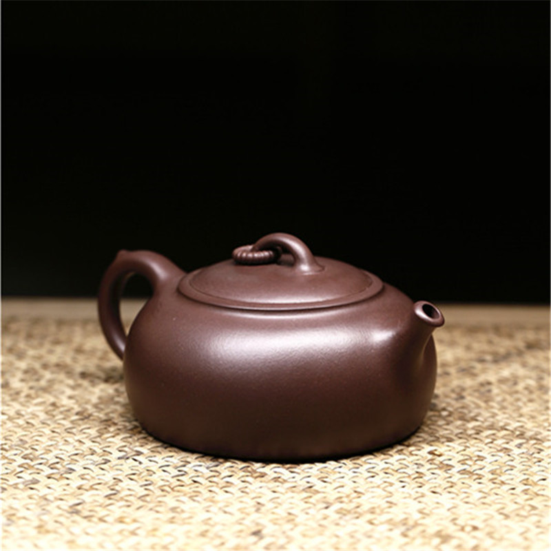 Yixing Dingshan Zisha nồi handmade đích thực địa phương nghệ sĩ dân gian tất cả các handmade không gu Qin vòng tròn nút chậu hoa đất nung