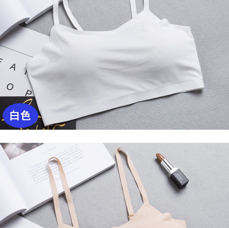 Băng lụa hàng đầu quấn ngực ngắn nữ mùa hè gợi cảm tụ tập chống ánh sáng bên trong áo vest làm đẹp trở lại áo ngực học sinh