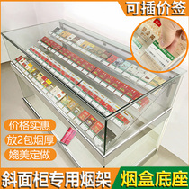 Smoke Cabinet Bevel Slope Plate Grid Accessories Display Cigarette Case Base Insert Clip Price Tag Card Slot Bar Smoke Bar