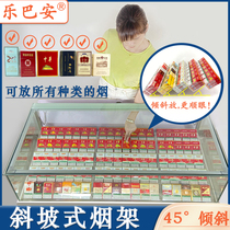 Smoke Rack Cargo Shelf Display Shelf Slope Stepped Smoke Bracket for Cigarette Shelves In Small Store Aroma Tobacco Cabinet