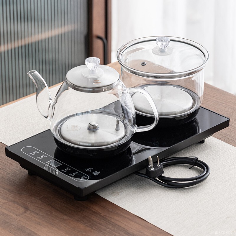 Tea German Bottom Water Fully Automatic Electric Tea Stove Water Kettle Teapot Table Embedded Dual-Use Water Boiling and Cooking Integrated Tea Table