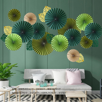  Dragon Boat Festival dumplings Festival shopping mall atmosphere layout Meichen window pendant Jewelry store creative decoration paper fan pull flower