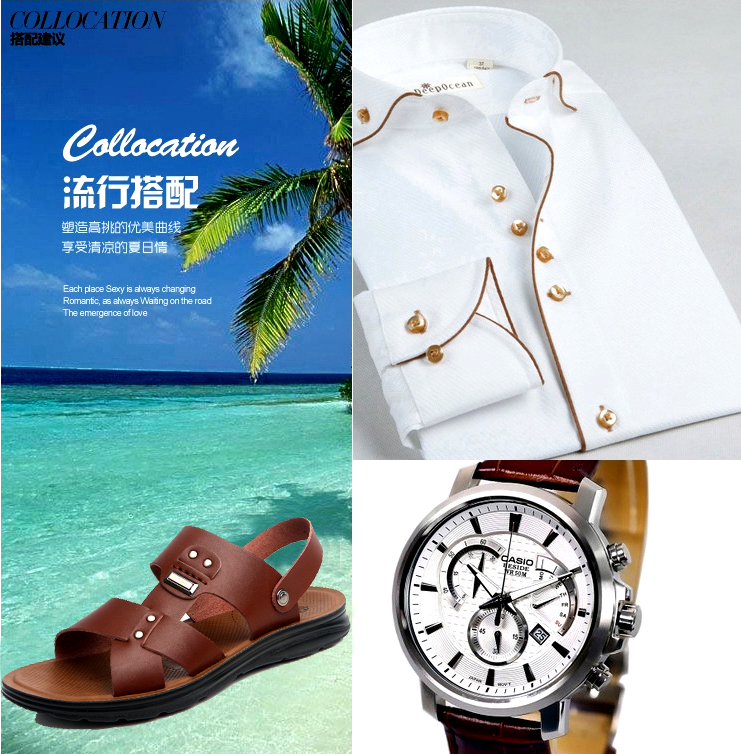 2018 mới mùa hè chống trượt mang dép da nam giày dép đi biển trẻ trung dép chống trượt đôi giày nam sử dụng sandal nam đẹp