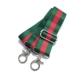 Зеленые и красные полосатые серебряные аксессуары