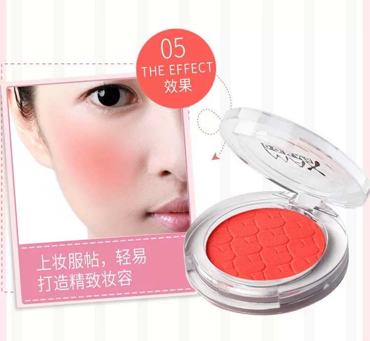 Phấn má chính hãng Rouge Powder Plaster Pan màu nude Trang điểm cho người mới bắt đầu Sửa chữa Làm sáng màu da Màu lâu trôi Trang điểm tự nhiên Màu hồng mờ phấn má eglips