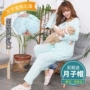 Đồ ngủ tháng mùa xuân và mùa hè cotton quần áo bà bầu sau sinh cho con bú mẹ dịch vụ tại nhà thời trang phù hợp với mỏng - Giải trí mặc / Mum mặc bo do bau