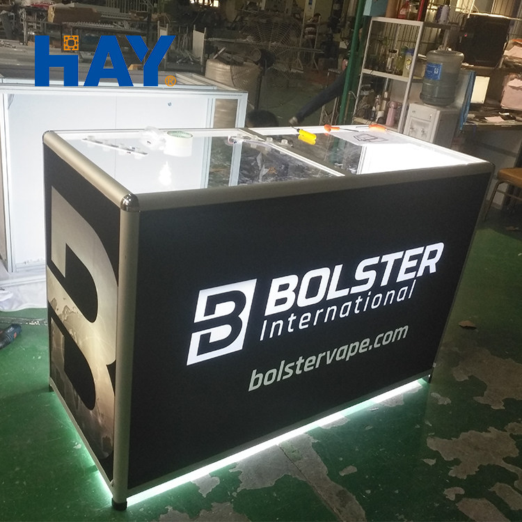 Exhibition profile reception table aluminum alloy consultation table standard booth negotiation table portable simple assembly front desk