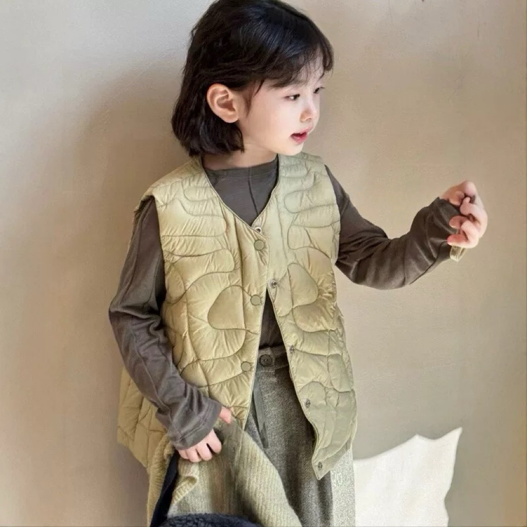 【ホストのおすすめ】【Gu Nai】ガールズ秋冬カジュアルベスト、新スタイル、万能ベスト