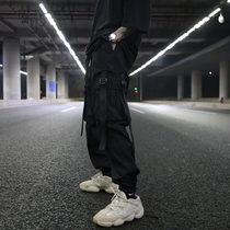 INS Net red with the same function wind drifting with big pocket Toe Toe sports pants tide men and women Tide brand loose casual pants