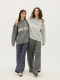 Black of Exit Chinese Style Casual Loose Knit Sweater High Street Crew Neck Pullover Knitwear for Men and Women Thick