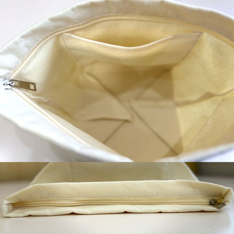 Handmade Knitted Lining for Women's Bags, Built-In Zipper, Solid Color Canvas Bag, Waffle Drawstring Lining for Bags