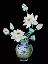 Su embroidery diy embroidery beginner 0 basic introduction vase still life hand embroidery self-study decorative painting