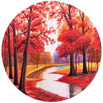 Su embroidery DIY kit beginner landscape red maple hand embroidery painting 