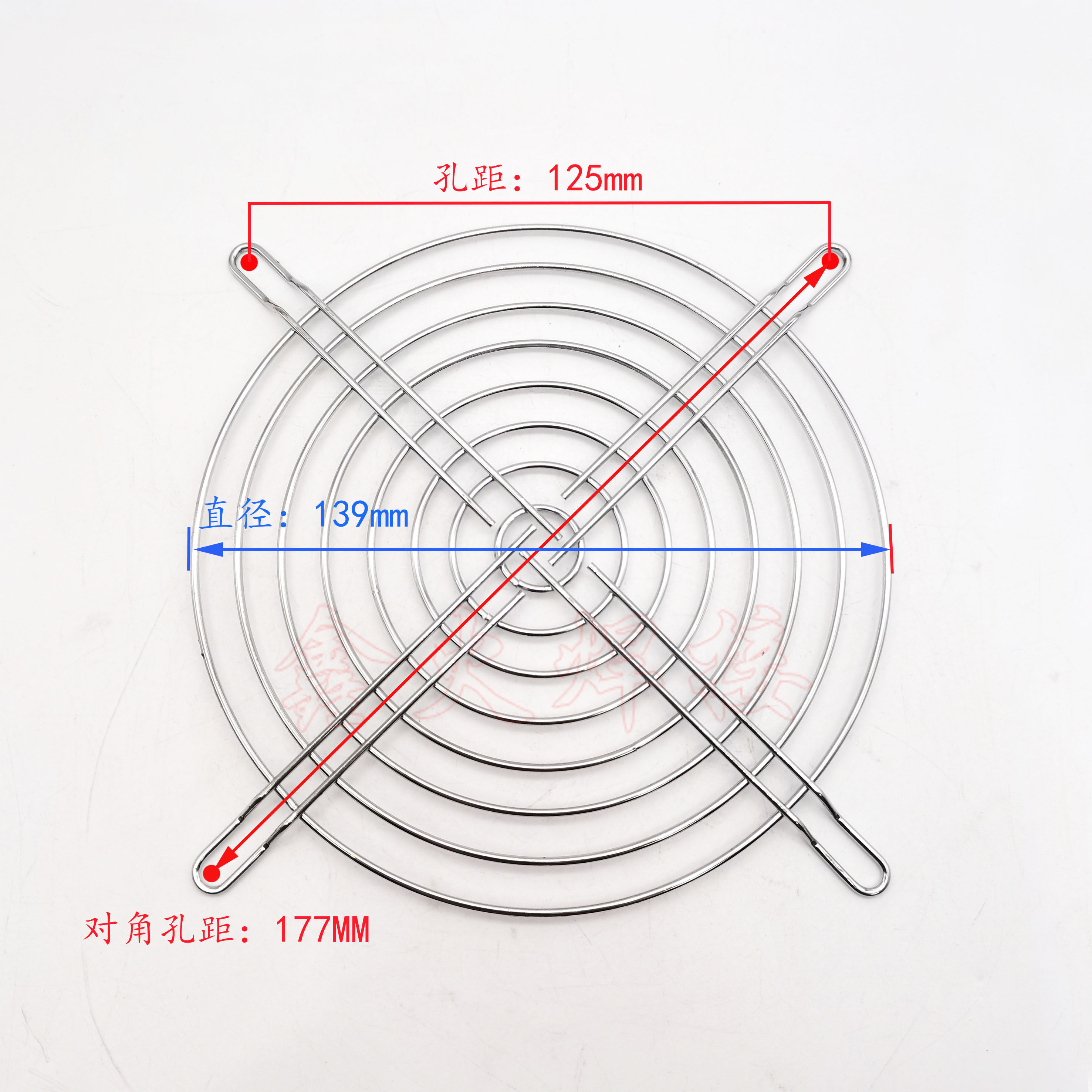 Welding machine axial flow fan mesh cover 150*150 round fan metal protection net fan protection cover 150FZY