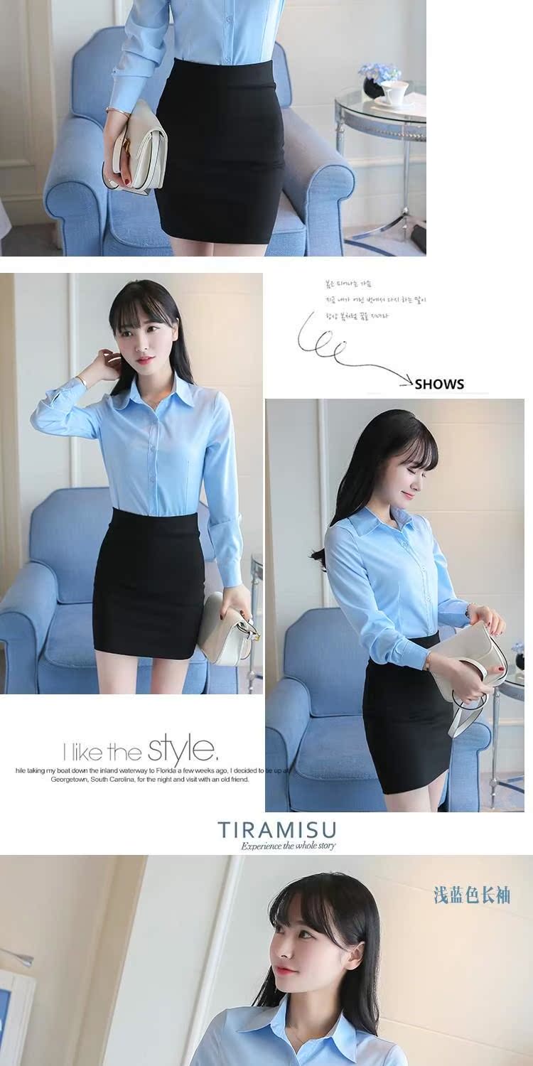 Áo sơ mi trắng mới của phụ nữ dài tay chuyên nghiệp mặc phiên bản Hàn Quốc của chiếc áo sơ mi tự nhiên cỡ lớn tự trồng tự nhiên - Áo sơ mi những kiểu áo sơ mi đẹp