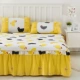 Nó có thể được tùy chỉnh đơn mảnh giường bông váy bedspread bông trượt Hàn Quốc ren bedspread trải giường tấm bìa bảo vệ - Váy Petti