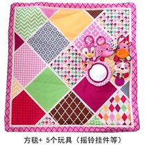 Exported to the United States baby rattle pendant female baby toy red panda with teether game blanket cushion