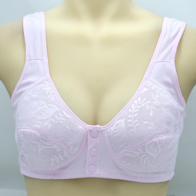 Trung niên và cũ khóa áo ngực thể thao không có vòng thép XL áo ngực mỏng kiểu đồ lót cotton cũ áo ngực 3 dây