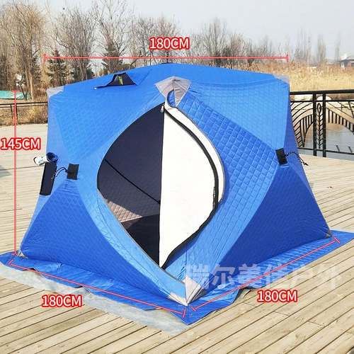 Дорожная зимняя двухэтажная удерживающая тепло ветрозащитная палатка для кемпинга, увеличенная толщина