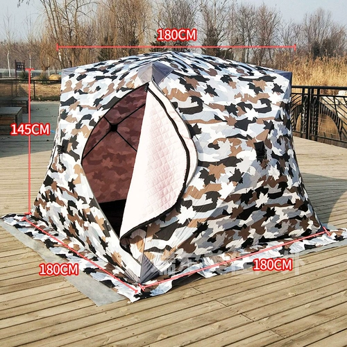 Дорожная зимняя двухэтажная удерживающая тепло ветрозащитная палатка для кемпинга, увеличенная толщина