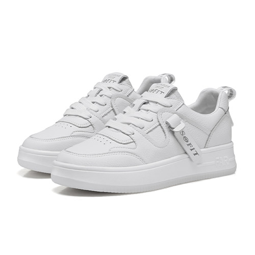 WhiteColor non 2021 spring new pattern Thick bottom Little white shoes female genuine leather Casual and versatile skate shoes white gym shoes A202A