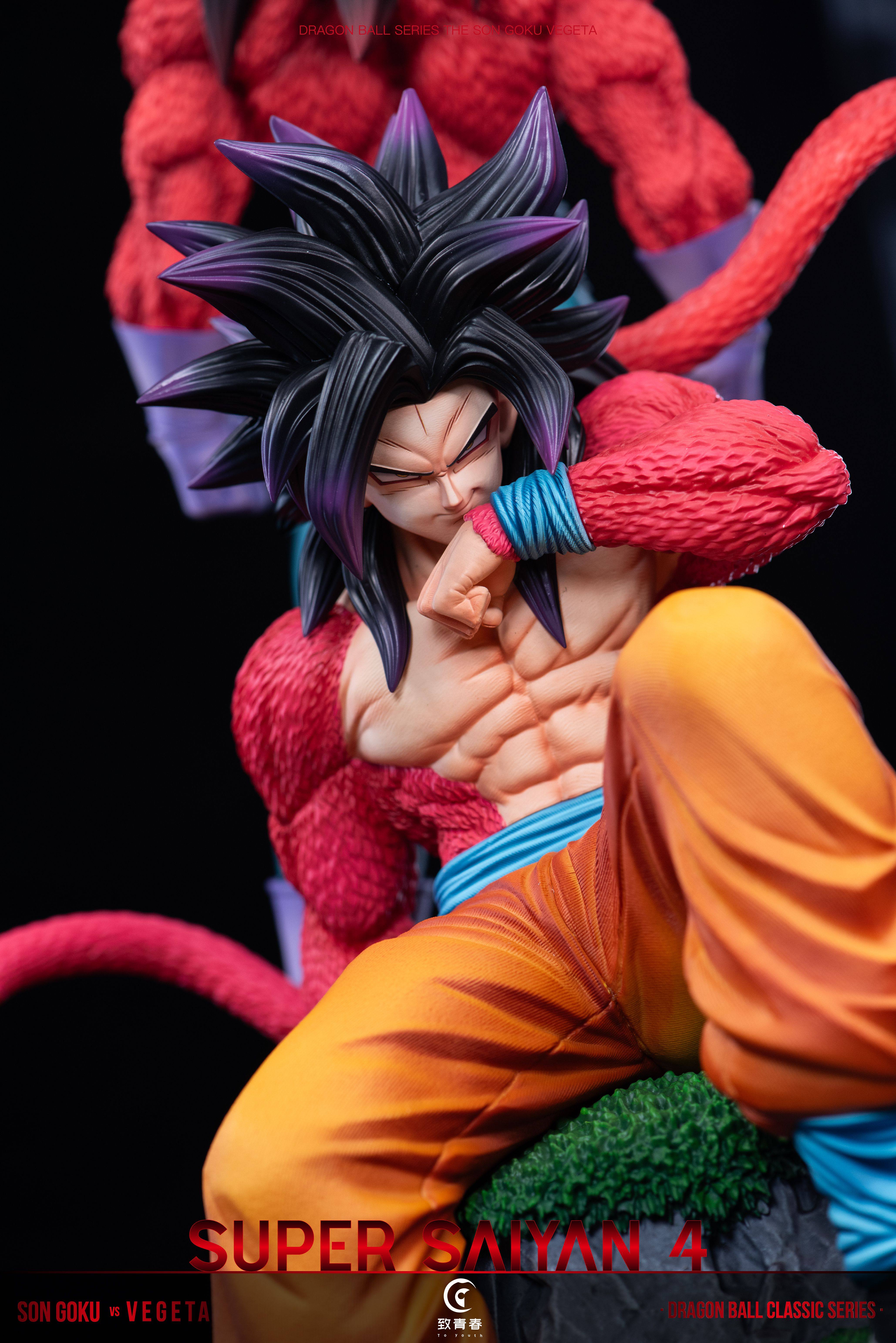 Alternative view of [Pre-order] Toyouth Studio - Dragon Ball: Super Saiyan 4 Goku & Vegeta Limited Edition GK Statue