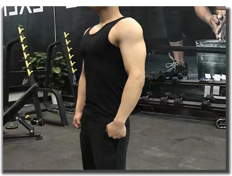 Được xuất khẩu sang Nhật Bản Quần áo thể thao nam mùa hè Áo vest mềm mại thấm hút mồ hôi